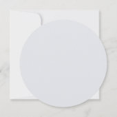 Misty Blues Rozen Anemones Circle Menu Kaart (Achterkant)