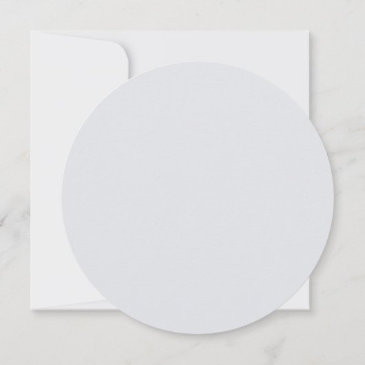 Misty Blues Rozen Anemones Circle Menu Kaart (Achterkant)