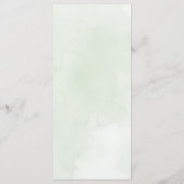 Misty boom bruiloft menu (Achterkant)