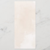 Misty boom bruiloft menu (Achterkant)