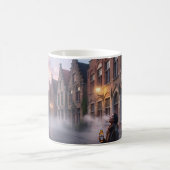 Misty Bruges Lantaarn Glow Droomlandschap Mok (Center)