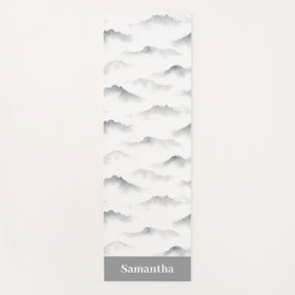 Misty Brushstroke Texture Zen Ink Yogamat