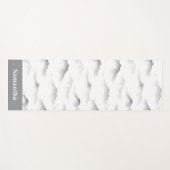 Misty Brushstroke Texture Zen Ink Yogamat (Voorkant (horizontaal))