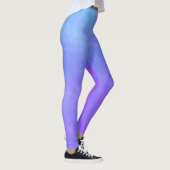 Misty Celestial Sky Mix of Purples blues Stars Leggings (Rechts)