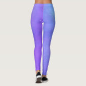 Misty Celestial Sky Mix of Purples blues Stars Leggings (Achterkant)