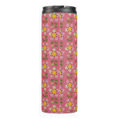 Misty Charm Bloemen Thermische Tumbler Thermosbeker (Achterkant)