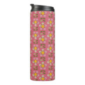 Misty Charm Bloemen Thermische Tumbler Thermosbeker (Geroteerd rechts)