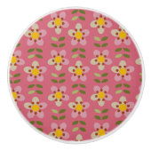 MISTY CHARM - Floral keramische knop (Voorkant)