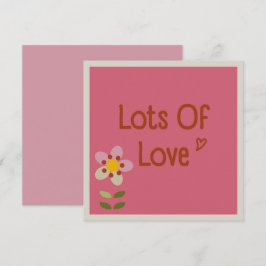 MISTY CHARM - Moederdag Floral Invitation Kaart