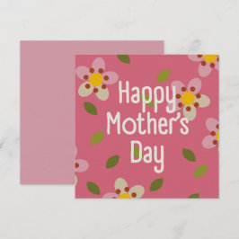 MISTY CHARM - Moederdag Floral Invitation Kaart
