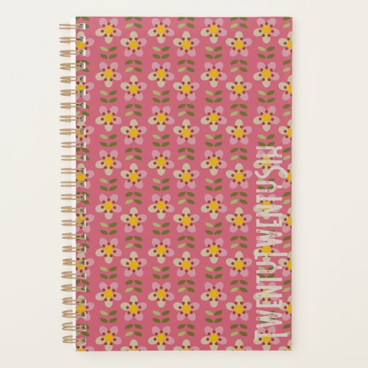 MISTY CHARM - Planboek met botanisch patroon Planner (Voorkant)