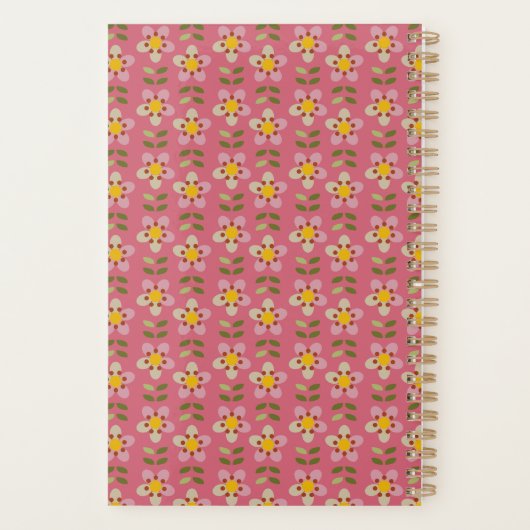 MISTY CHARM - Planboek met botanisch patroon Planner (Achterkant)
