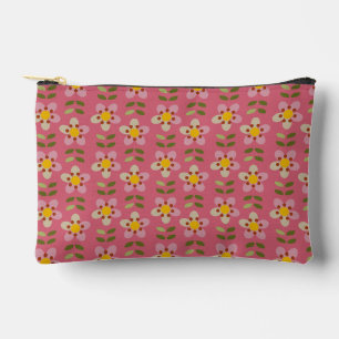 Misty Charm - Schattigee Roze Bloemen Accessoires Etui
