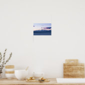 Misty clouds boven de berg Triglav, Slovenië Poster (Keuken)