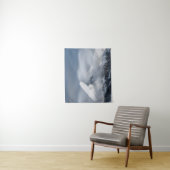 Misty clouds over berg Grintovec, Slovenië Wandkleed (In situ)