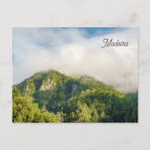 Misty clouds over green hills, Madeira Briefkaart (Voorkant)