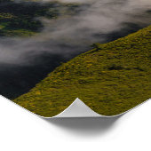Misty clouds over the mountains in Madeira island Poster (Hoek)