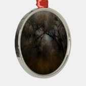 Misty Cottonwoods Metalen Ornament (Rechts)
