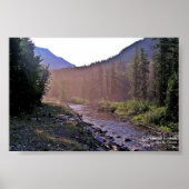 Misty Creek Sunrise Glacier-Waterton Parks Poster (Voorkant)