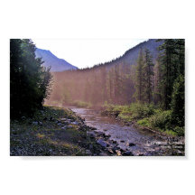 Misty Creek Sunrise Glacier-Waterton Parks