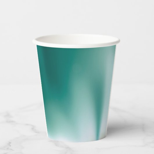 Misty Emerald Paper Cup Papieren Bekers (Voorkant)