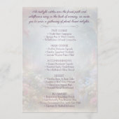 Misty Enchanted Floral Forest Outdoor Wedding Menu (Achterkant)