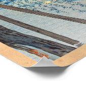 Misty Evening bij Shinobazu Pond, Tokyo Kasamatsu Poster (Hoek)