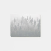 Misty Evergreen Forest Landschap Post-it® Notes (Voorkant)