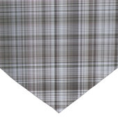 Misty Februari Blauw en Grijs Plaid Korte Tafelloper (Hoek)