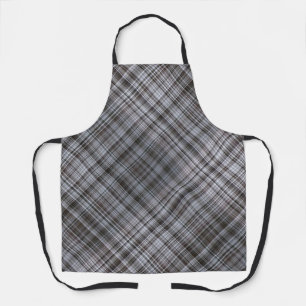 Misty Februari Blauw en Grijs Plaid Schort