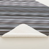 Misty Februari Blauwe en Grijze Streep Sherpa Deken (3/4)