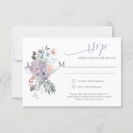 Misty Fields Calligrafie RSVP-kaarten RSVP Kaartje