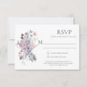 Misty Fields Calligrafie RSVP-kaarten RSVP Kaartje (Voorkant)