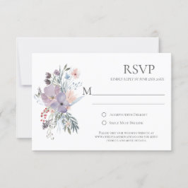 Misty Fields Calligrafie RSVP-kaarten RSVP Kaartje