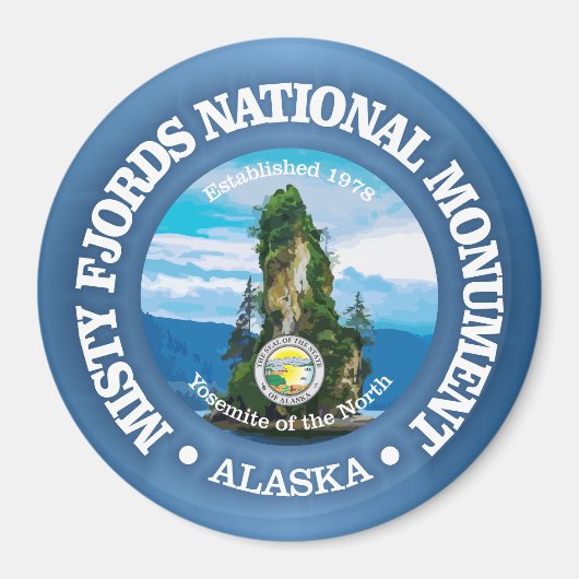 Misty Fjorden (NM) Magneet (Voorkant)