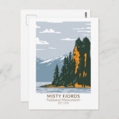Misty Fjords National Monument New Eddystone Briefkaart (Voorkant / Achterkant)