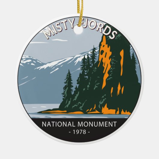 Misty Fjords National Monument New Eddystone Keramisch Ornament (Voorkant)
