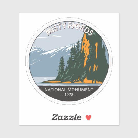 Misty Fjords National Monument New Eddystone Sticker (Vel)
