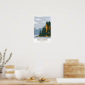 Misty Fjords National Monument Nieuwe Eddystone Poster (Keuken)