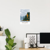 Misty Fjords National Monument Nieuwe Eddystone Poster (Thuiskantoor)