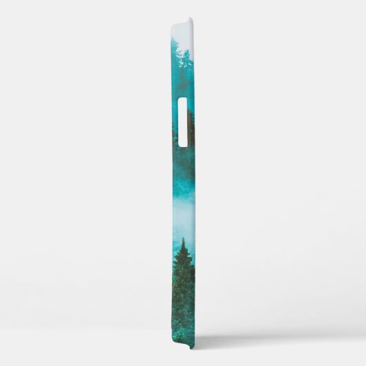 Misty foggy berglandschap met bos en vezel Case-Mate iPhone case (Achterkant / Rechts)