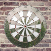 Misty Foggy Forest Bomen Dartbord