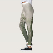 Misty Foggy Forest Bomen Leggings (Links)