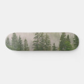 Misty Foggy Forest Bomen Persoonlijk Skateboard (Horizontaal)