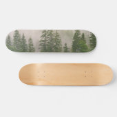 Misty Foggy Forest Bomen Persoonlijk Skateboard (Horizontaal)