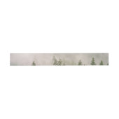 Misty Foggy Forest Bomen Uitnodigingen Wikkel (Vlak)