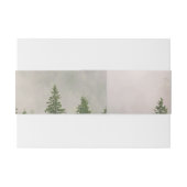 Misty Foggy Forest Bomen Uitnodigingen Wikkel (Achterkant Voorbeeld)