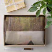 Misty Forest and Flowers Surround a Weathered Barn Tissuepapier (Geschenk)