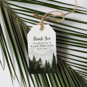 Misty Forest Baby shower Dank u Cadeaulabel