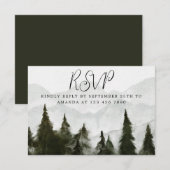 Misty Forest Baby shower RSVP-kaart RSVP Kaartje (Voorkant / Achterkant)